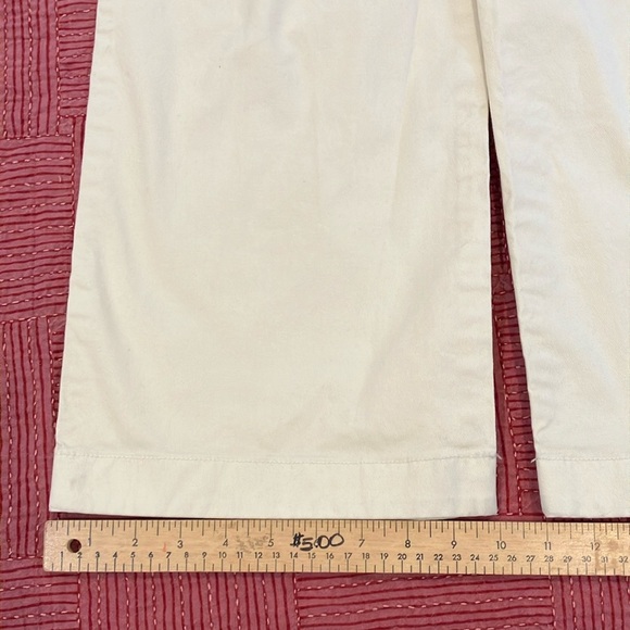 GAP Cream / soft yellow Wide Leg high rise stride ankle Pants - Picture 15 of 16